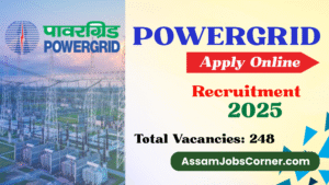 "POWERGRID recruitment banner for Field Engineer and Supervisor roles in 2025, featuring bold typography and professional design elements to attract job seekers