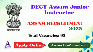 "Promotional banner for Assam Jobs Corner blog featuring recruitment updates, exam results, and career resources for job seekers in Assam.